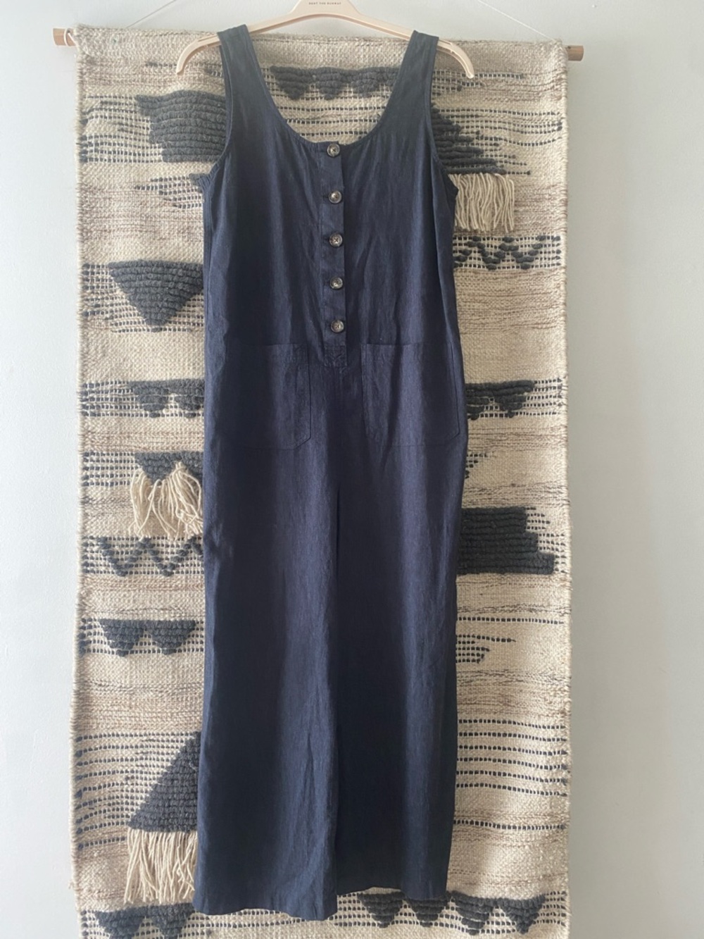 Marine Layer Navy Linen Shell Top